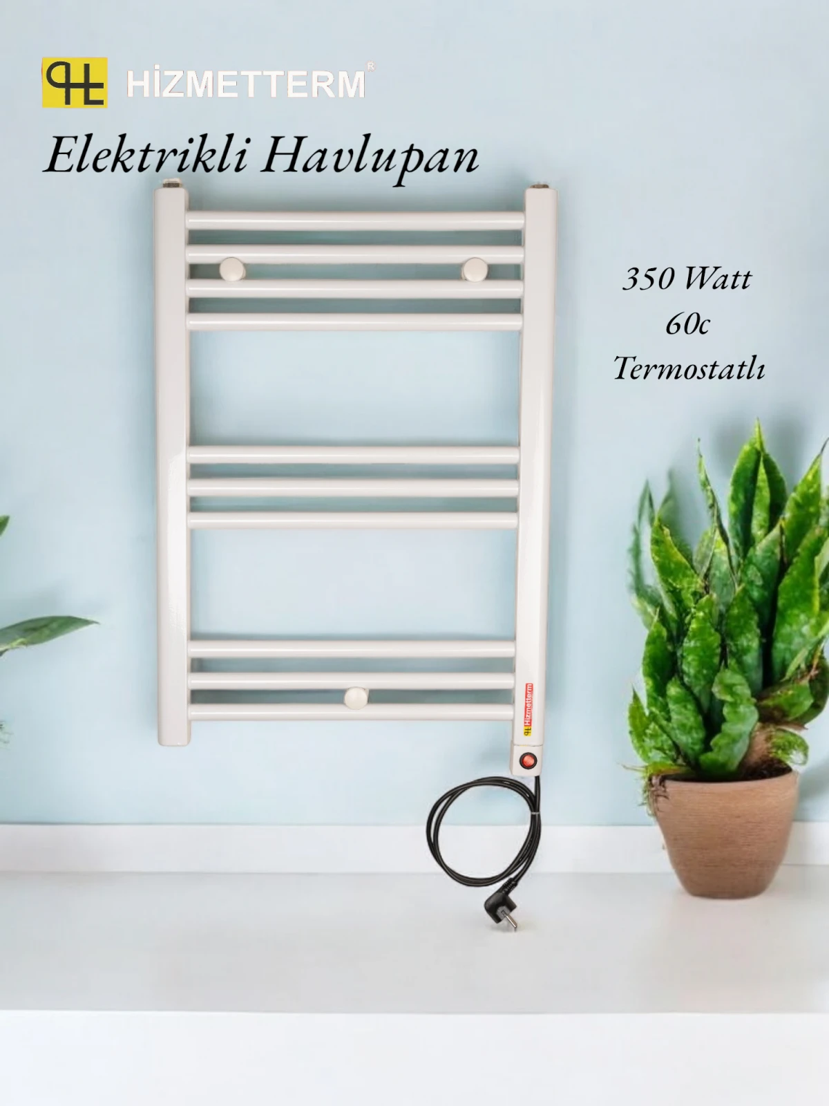 Elektrikli Havlupan 50X70 Beyaz