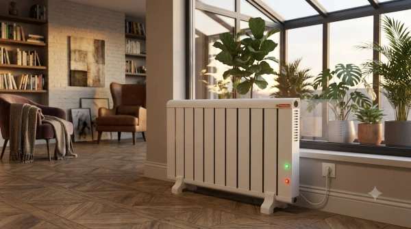 600W Elektrikli Aluminyum Radyatör 60c Termostatlı 50x80 